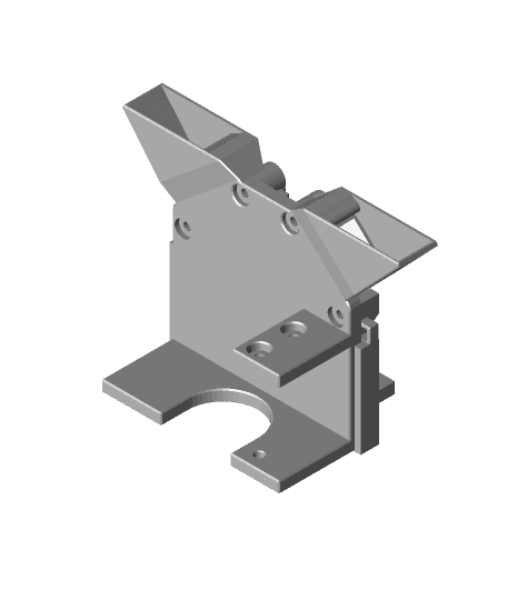 ovol SV-01 BIQU H2 mounting plate & dual 5015 fans & BLTouch 3d model