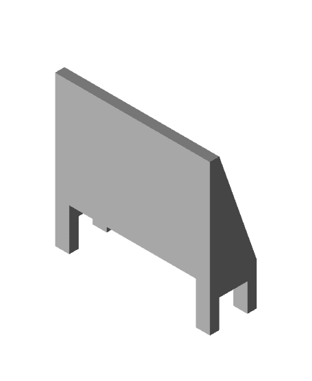 Desk clamp tray 3d model