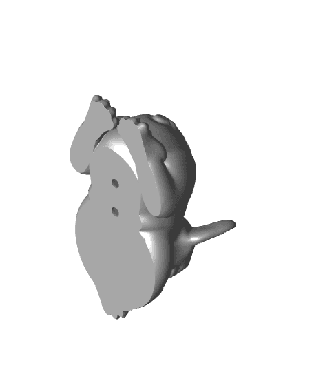 Sleepy French Bulldog Succulent Planter / No Supports 3d model