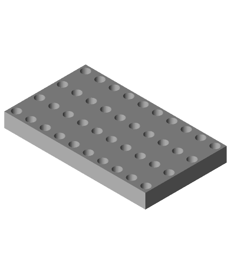 Test tube rack 4x10 RB 5mL tubes v1.stl 3d model