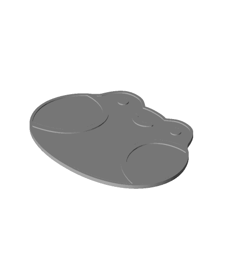 Cute frog coaster set of 2 - BackToSchool 3d model