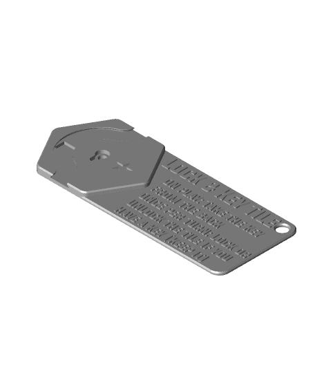 Effect card for Lock and Key Tile 3d model