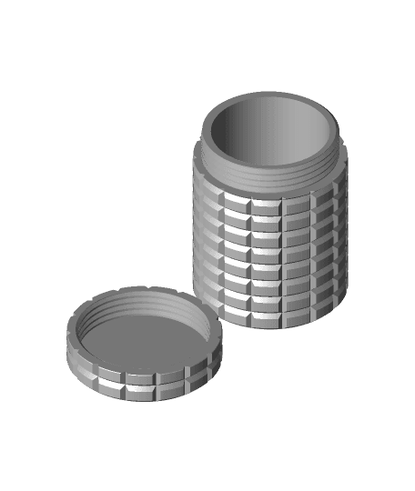 RidgedContainer.stl 3d model