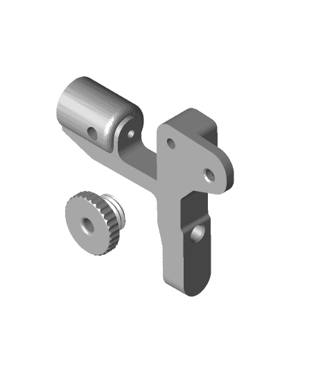 Extruder arm filament cleaner 3d model