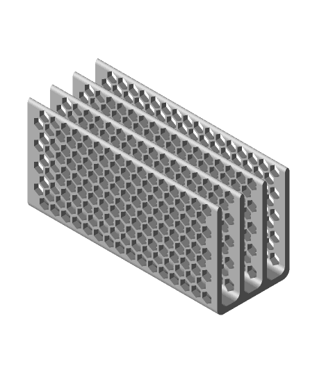 Hex Desk Organizer 3d model