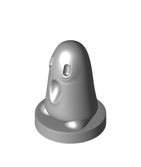 Sad Ghost Crying W Base 3d model