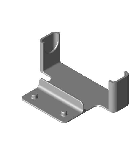 Roll Mount for ROLLO Label Printer 3d model