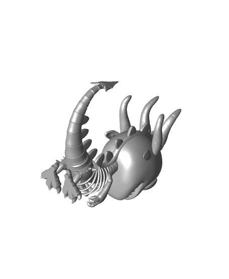 Skeleton Dragon (Updated) 3d model