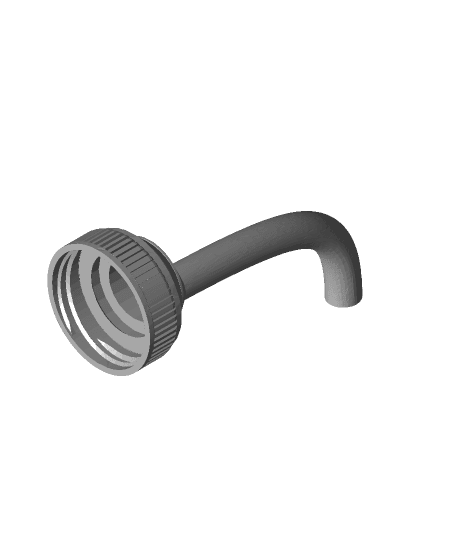 US milk jug screw on spout 3d model