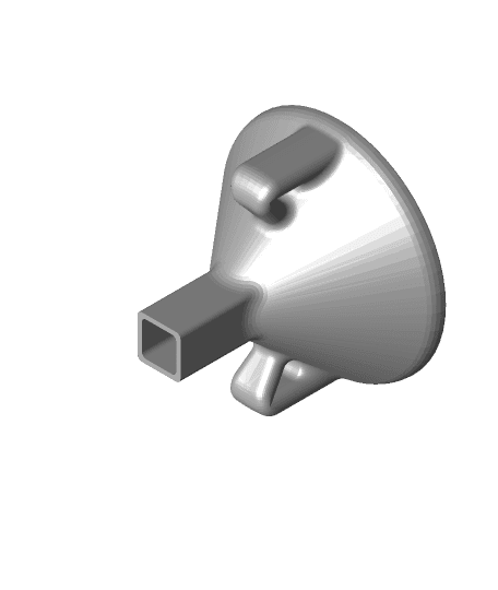 Square tube Funnel 3d model