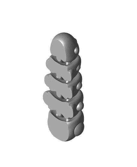 M3D - Flexi Baby Caterpillar 3d model