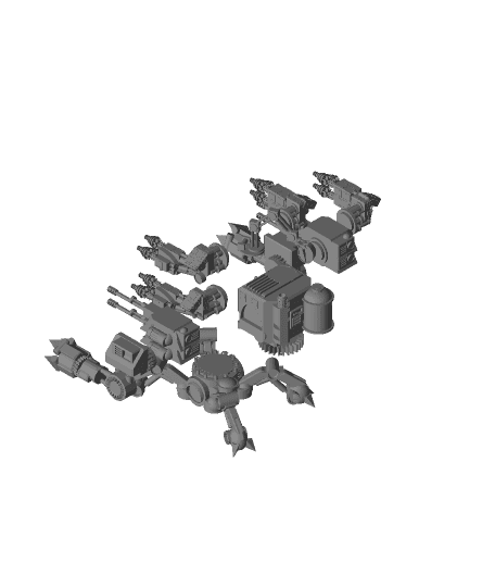 FHW: Drillnaught v1.7 ez print 2 complete (BoD) 3d model