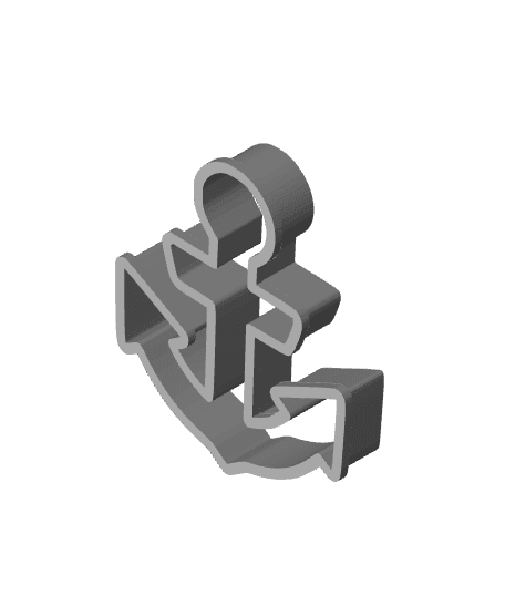 Anchor Model Cookie Cutter 3d model