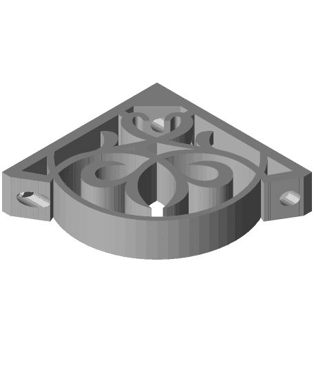 Fancy shelf bracket 3d model