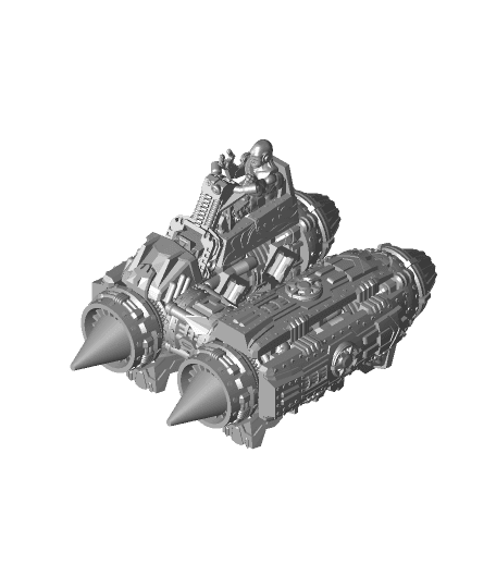 PrintABlok Jet Engine Rider Construction Toy 3d model