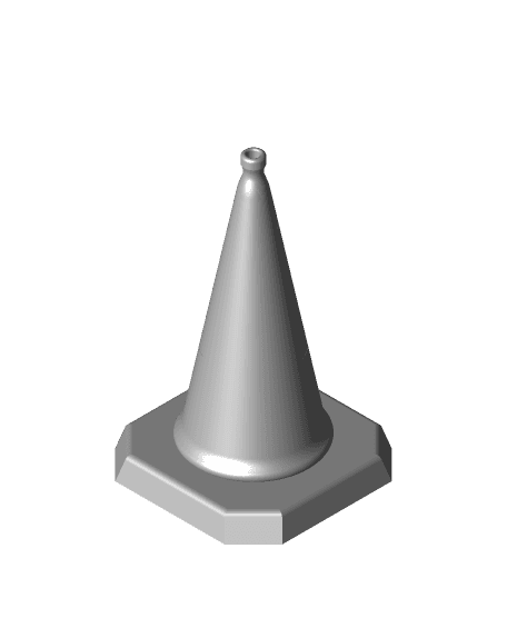 Traffic Cone - Multi-part 3d model