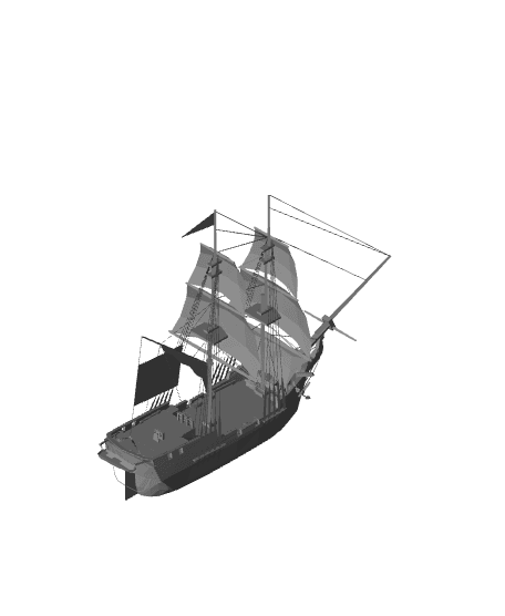 HMS Interceptor 3d model