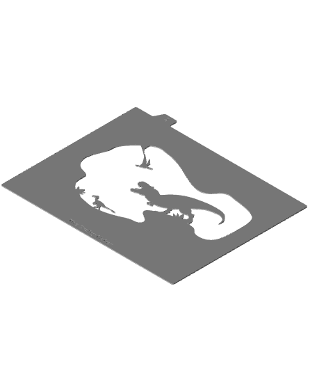 Dinosaur Shadow Box 3d model