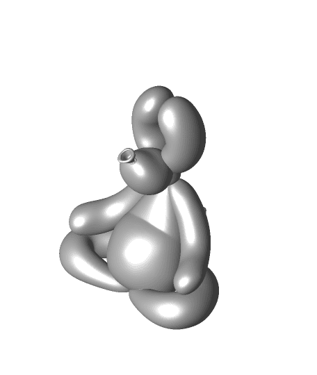 Balloon Buddha Dog 3d model