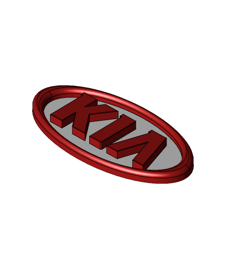  Kia logo 3d model