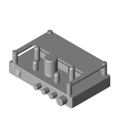 Vintage Tube Amp.stl 3d model