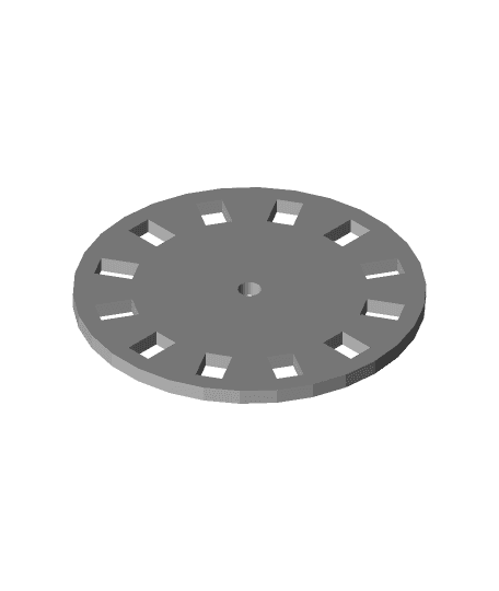 Parametric timing disk 3d model