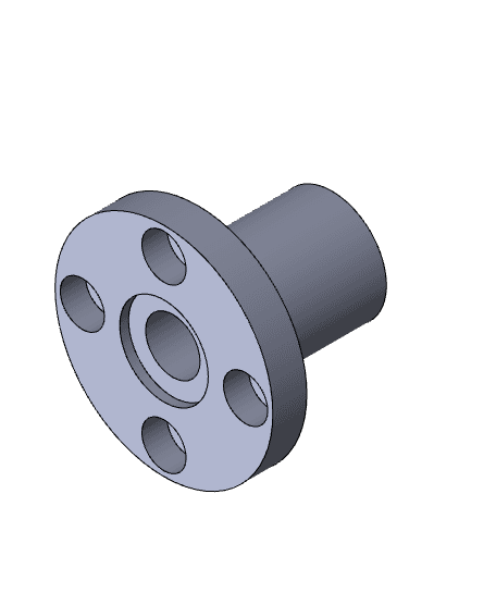 Linear bearing with flange.x_t 3d model