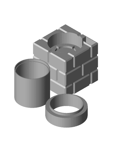 Pirhana Pipe Planter 3d model