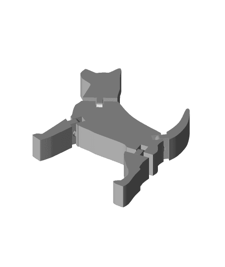 Simple Print In Place Dog 3d model