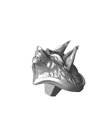 Death Wolf Statue  3d model