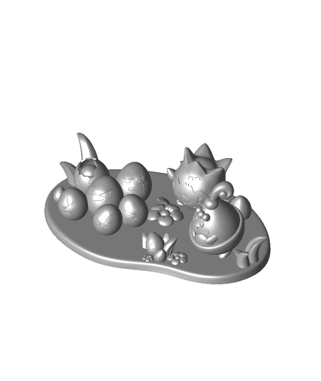 Pokemon Easter Diorama 3d model