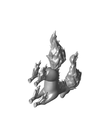 Pokemon Rapidash #78 - Optimized for 3D Printing 3d model