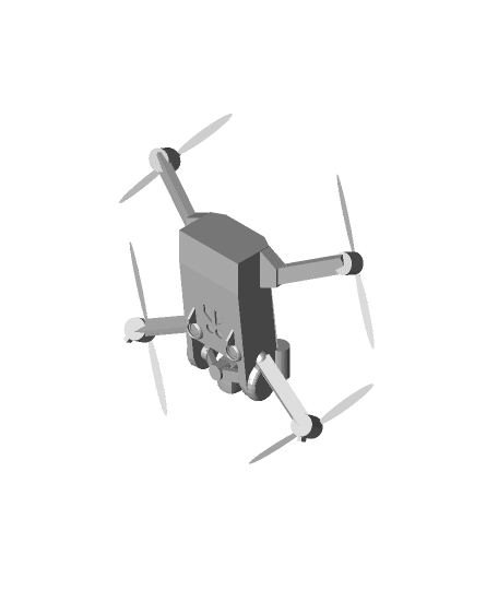 dji mini 3 pro unfolded.stl 3d model