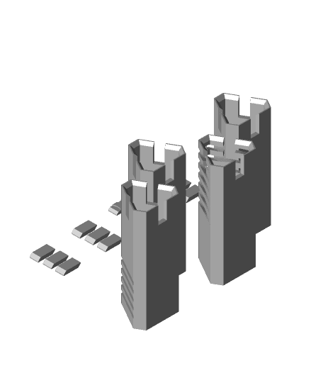 The 5th Element binary clock 3d model