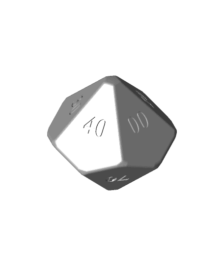 percentile dice 3d model