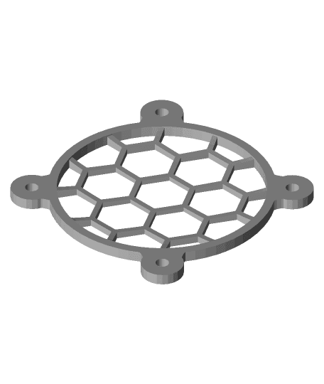 40mm Fan Grill "HoneyComb" 3d model