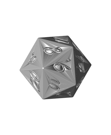 D20 Dice Numerically Balanced MMU 3d model