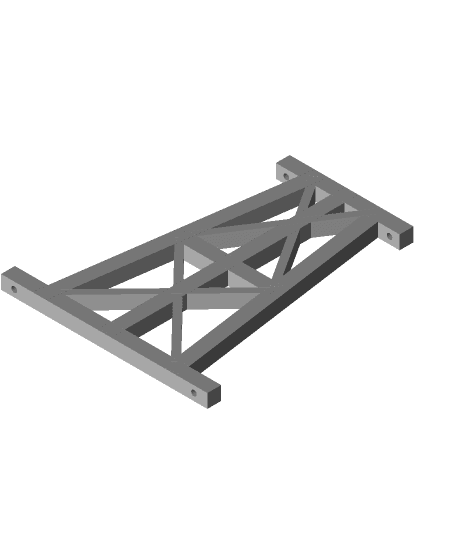 Model railroad trestles 3d model