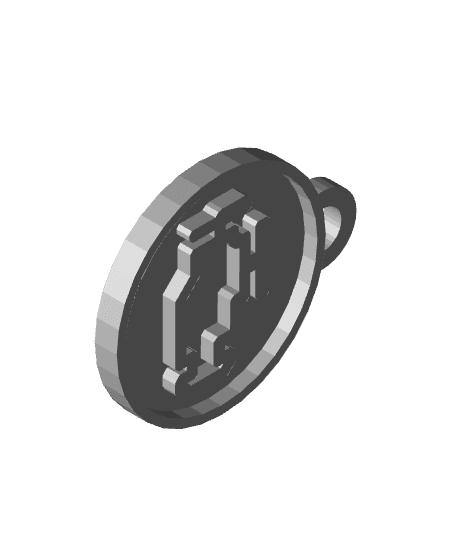 Check engine light keychain 3d model