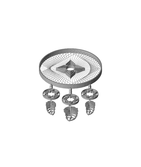 String Dreamcatcher 3d model