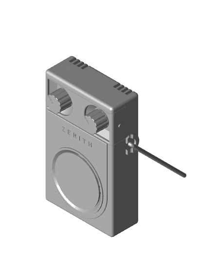 Fallout TV Series - Zenith 500 Transistor Inspired Portable Radio 3d model