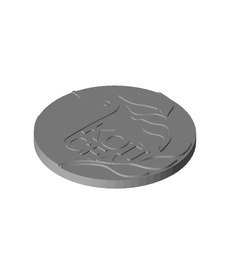 Cyprus Football Association coaster or plaque 3d model