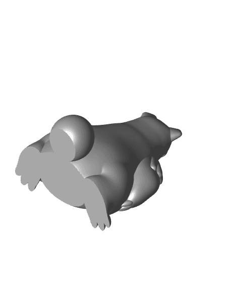 Ursaring (Easy Print No Supports) 3d model