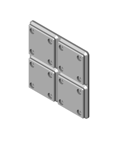 FreeCAD Gridfinity Parametric Bin Base Blank-Body.stl 3d model