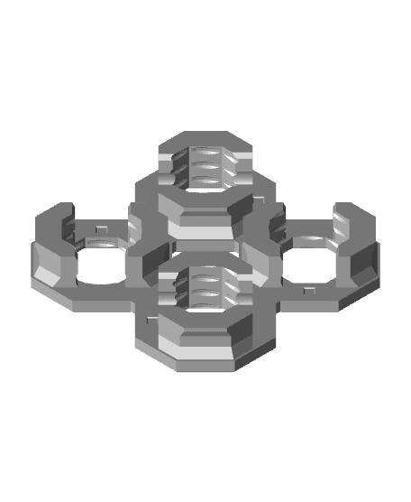 Quad Snap Connector (DS Part A) 3d model