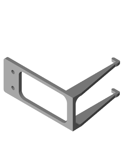 Extra cooling fan hanging brackets for Flashforge Inventor 3d model