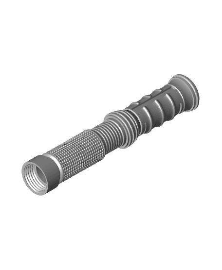 Print in Place Connecting Double Lightsaber Concept 3 3d model