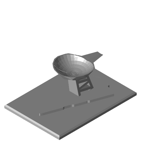 Imperial Star Destroyer stand 3d model