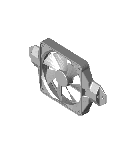 140mm Fan Mount 3d model