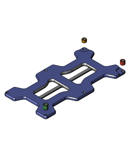 VESA 100mm Offset Mount - Monitor Arm Relocation 3d model